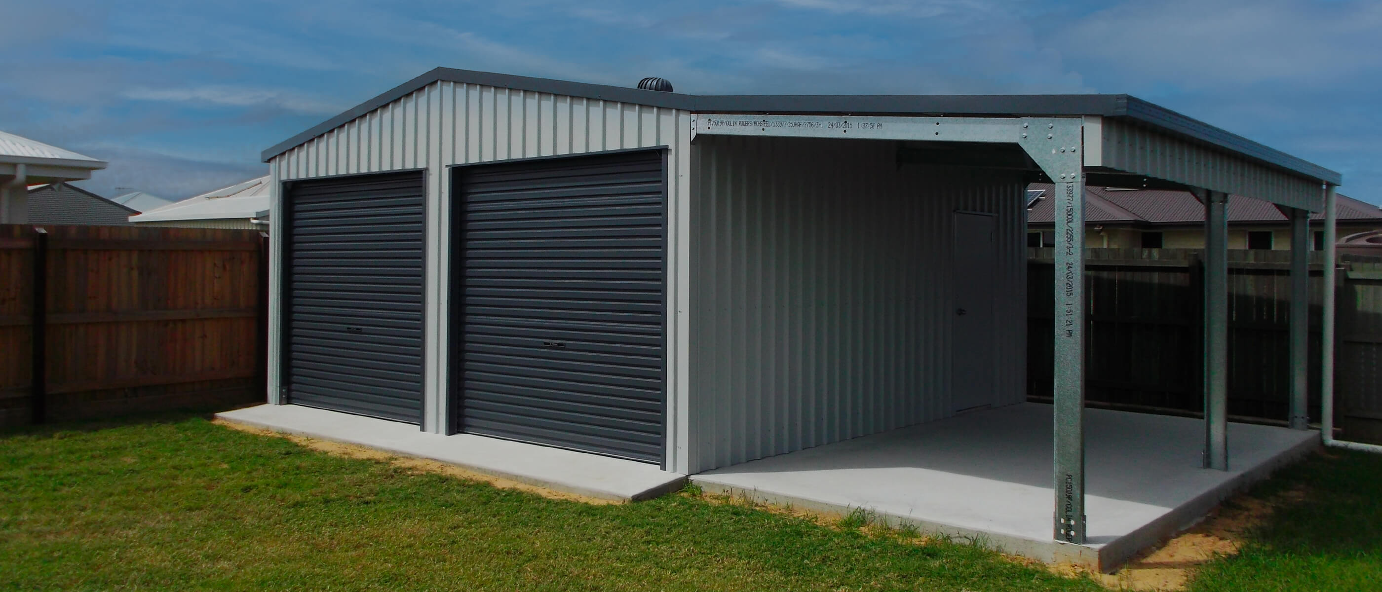 New backyard shed by McHugh Steel