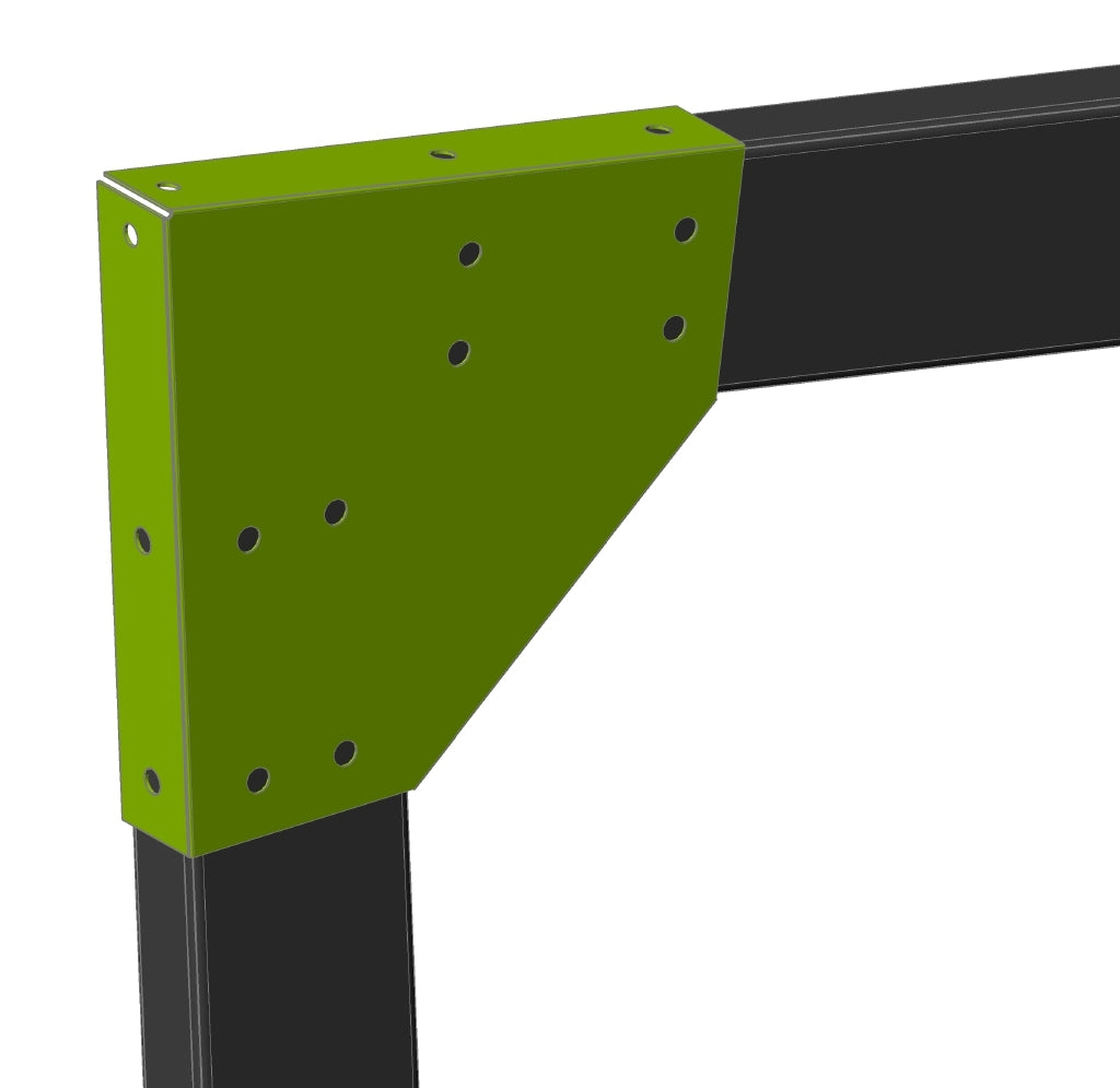 Knee Bracket Flat Roof High Side C150 10 Degrees McHugh Store