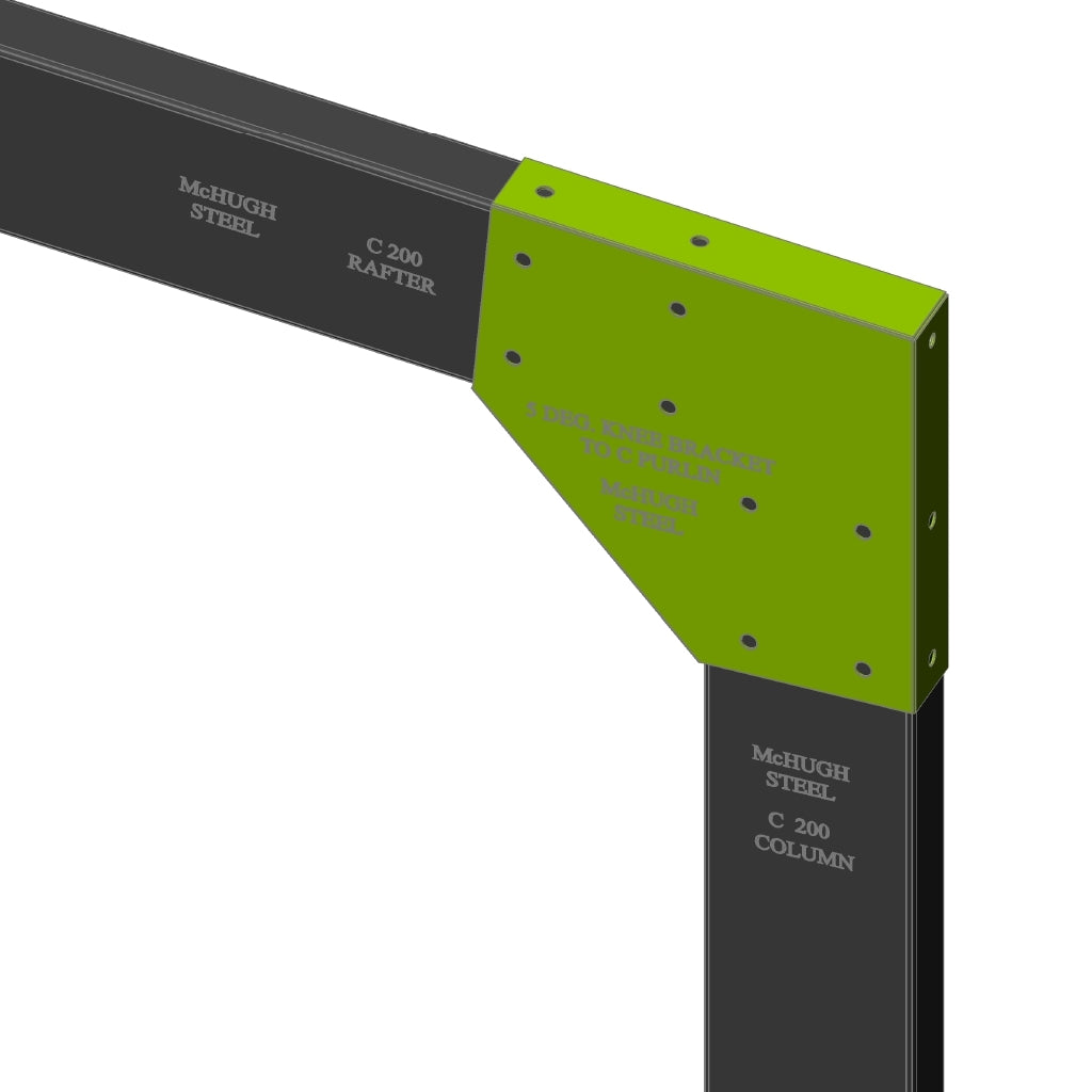 Knee Bracket Flat Roof C200 5 Degrees Low Side McHugh Store