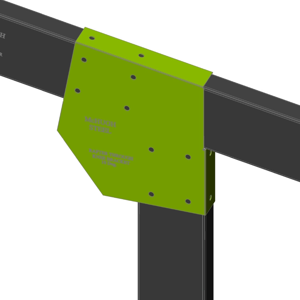 C200 X 10 Degree Garage Knee Bracket Rafter Through