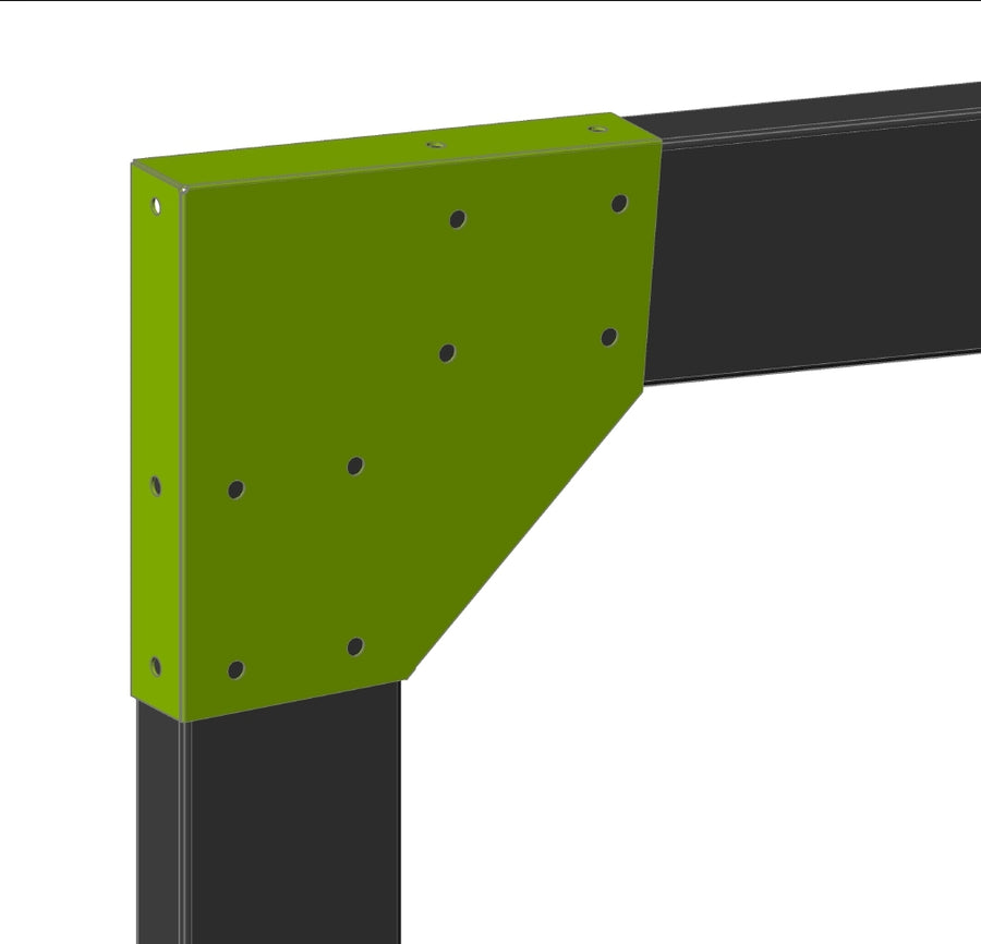 C200 5 Degree Knee Bracket High Side