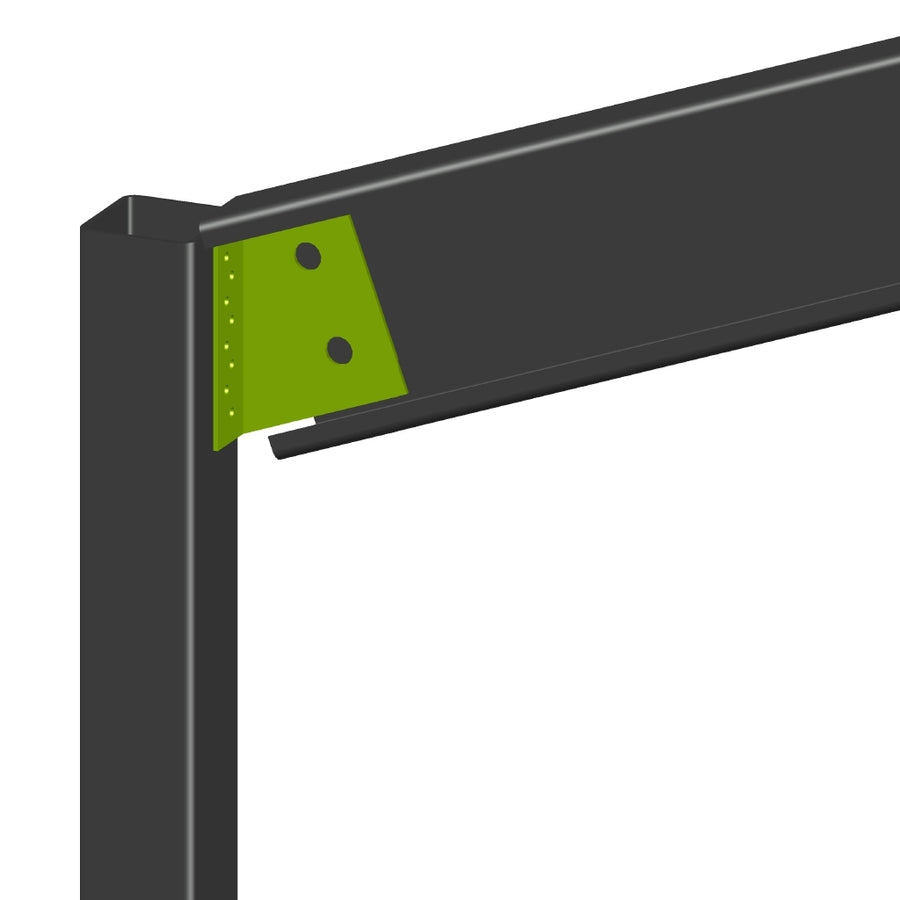 C150-20 Degree Flat Roof Carport Rafter Bracket