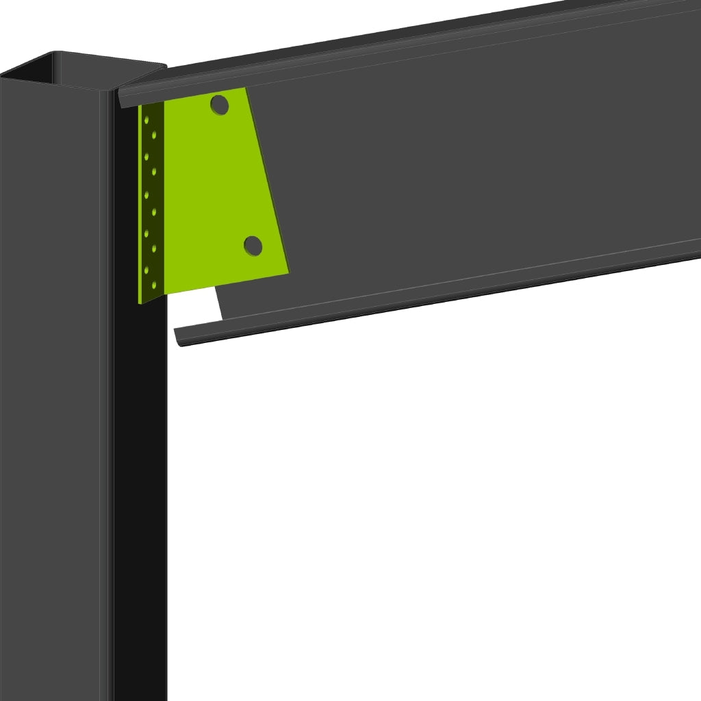 C200 Rafter Flat Roof Carport Rafter Bracket C200 15 Degrees | McHugh Store
