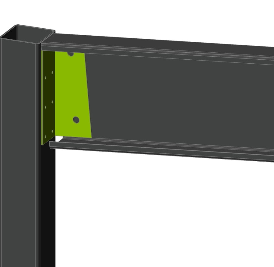 C250-5 Degree Flat Roof Carport Rafter Bracket