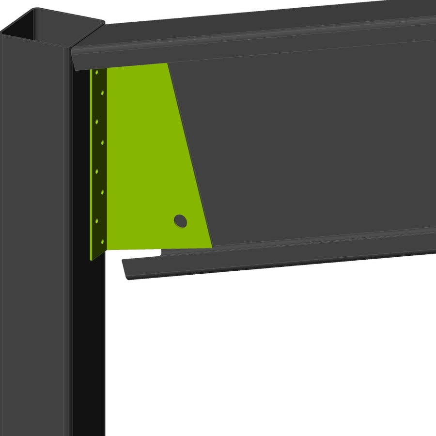 C300-5-15 Degree Flat Roof Carport Bracket