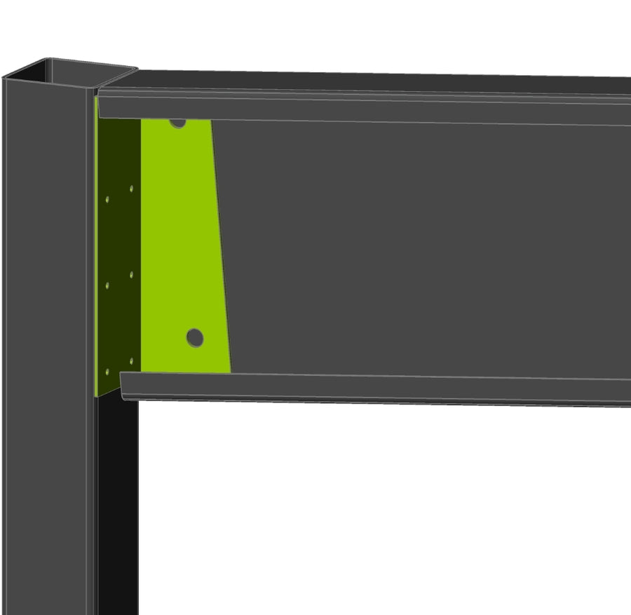 C300-5 Degree Flat Roof Carport Bracket