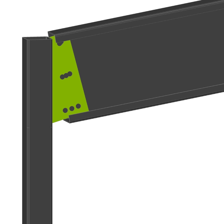 C350 5-15 Degree Flat Roof Carport Bracket